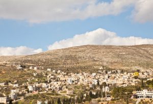 view of city of Jenin, Palestine, and surrounding area