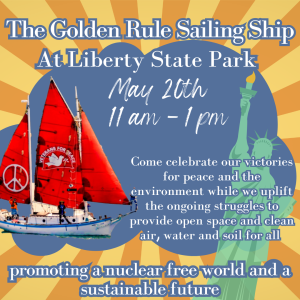 The Crew of the Golden Rule at Riverfront Park Come celebrate our victories for peace and the environment while we uplift the ongoing struggles to provide open space and clean air, water and soil for all. promoting a nuclear-free world and a sustainable future