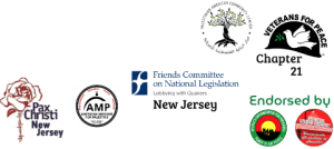 cosponsors: Pax Christi NJ, American Muslims for Palestine NJ, Friends Committee on National Legislation N.J., Veterans for Peace Chapter 21, Palestinian American Cultural Center, endorsers: People’s Organization for Progress, North Jersey Democratic Socialists of America